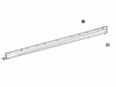 Toyota 75860-42031 Moulding Assy,  Body Rocker Panel,  LH