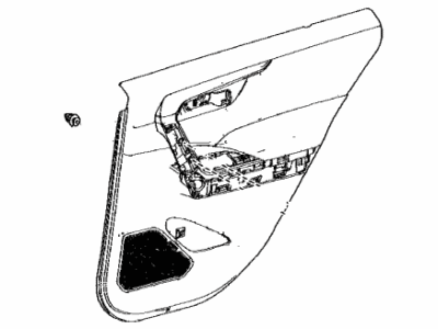 Toyota 67640-42640-C3 Board Sub-Assy,  Rear Door Trim,  LH