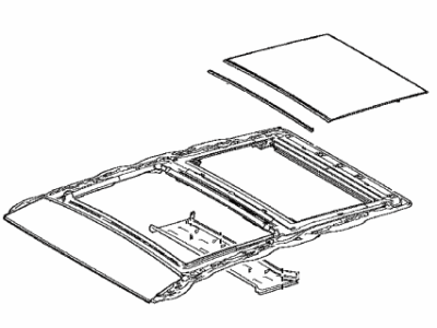 Toyota 63233-42050 Panel,  Sliding Roof Housing