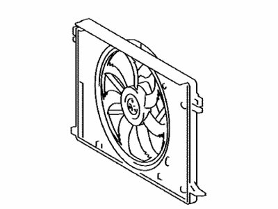 Toyota 16360-25020 Fan Assy,  W/Motor