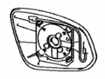 Toyota 87961-42E40 Mirror Outer,  LH