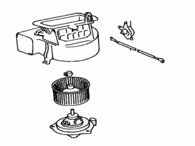 Toyota 87130-06020 Blower Assy, Heater, Front