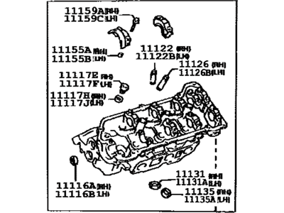 Toyota 11102-29015 Head, Cylinder, LH