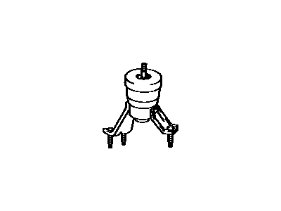 Toyota 12371-74311 Insulator,  Engine Mounting,  Rear