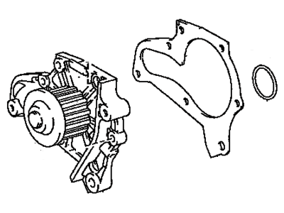 Toyota 16110-79025 Pump Assy,  Water,  W/O Cover