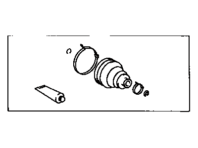 Toyota 04438-20361 Boot Kit,  Front Drive Shaft Inboard Joint,  LH