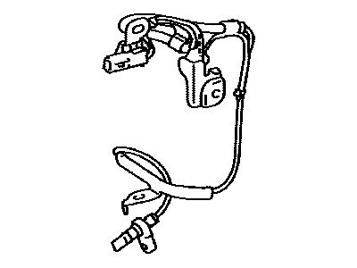 Scion 89542-52060 Sensor,  Speed,  Front RH