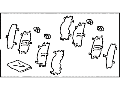 Toyota 04945-47020 Shim Kit,  Anti Squeal,  Front