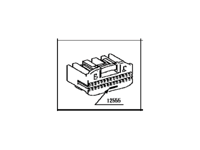 Toyota 90980-12555 Housing, Connector F