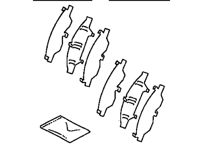 Toyota 04945-35040 Shim Kit,  Anti Squeal,  Front