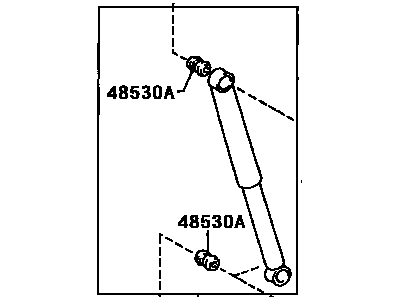 Toyota 48531-80146 Absorber Assy,  Shock,  Rear RH