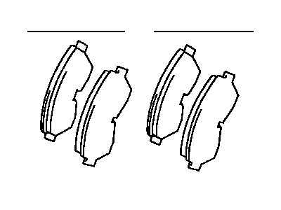 Toyota 04465-34020 Pad Kit,  Disc Brake,  Front