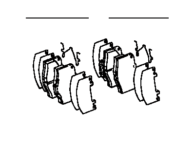 Toyota 04491-35251 Front Disc Brake Pad Set