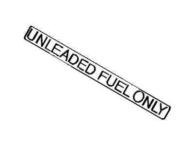 Toyota 74559-20090 Plate,  Fuel Caution