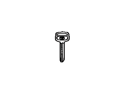 Toyota 90999-00186 Key,  Blank