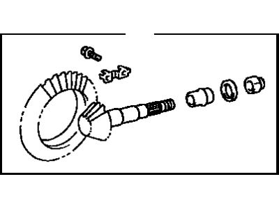 Toyota 41201-80079 Final Gear Kit,  Differential,  Front