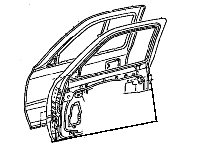 Toyota 67002-04110 Panel Sub-Assy,  Front Door,  LH