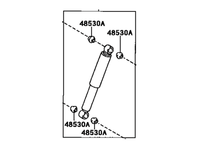 Toyota 48541-39345 Absorber Assembly, Shock, Rear Driver Side