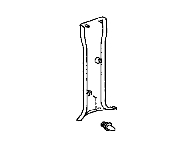 Toyota 62414-04020-B0 Garnish,  Center Pillar,  Lower LH