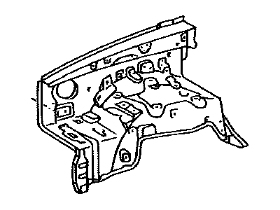 Toyota 53701-04120 Apron Sub-Assy, Front Fender, RH