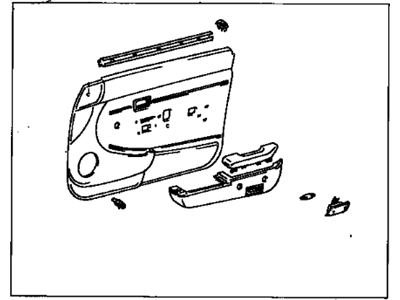 Toyota 67610-04220-E0 Board Sub-Assembly, Front Door Trim, Passenger Side