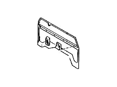 Toyota 64271-89113-03 Trim,  Back Panel