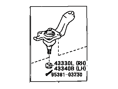 Toyota 43330-39366 Lower Ball Joint Assembly Front Right