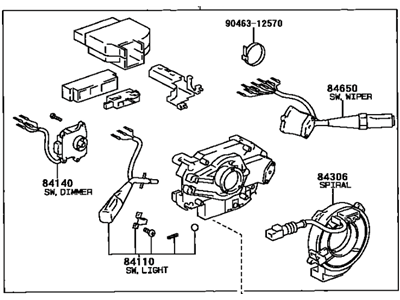 Toyota 84310-04070 Switch Assembly, Turn Signal