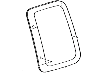 Toyota 62712-04020 Glass,  Quarter Window,  LH