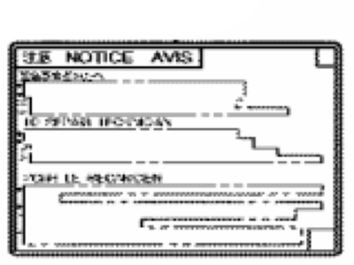 Toyota 11285-33030 Label,  Coolant System Notice