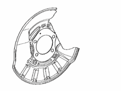 Toyota 47803-33010 Cover Sub-Assy,  Disc Brake Dust,  Rear RH