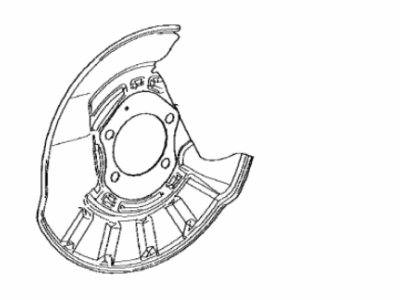 Toyota 47804-33010 Cover Sub-Assy,  Disc Brake Dust,  Rear LH