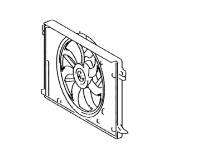 Toyota 16360-25020 Fan Assy,  W/Motor