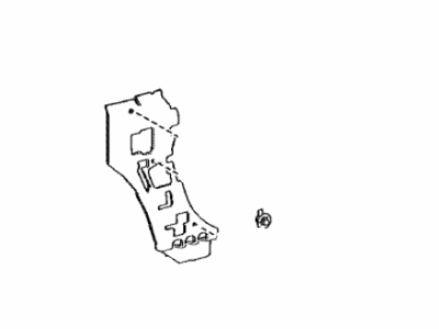 Toyota 55242-42010 Silencer,  Front Panel Side,  No.1 LH