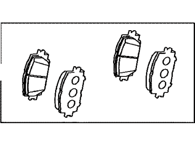 Toyota 04465-47060 Pad Kit,  Disc Brake,  Front