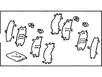 Toyota 04945-47020 Shim Kit,  Anti Squeal,  Front