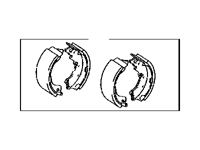 Scion 04495-52120 Shoe Kit,  Rear Brake