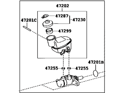 Scion 47201-52420 Cylinder Sub-Assy,  Brake Master