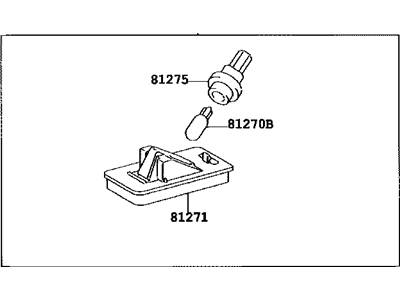 Toyota 81270-60331 Lamp Assembly, License Plate