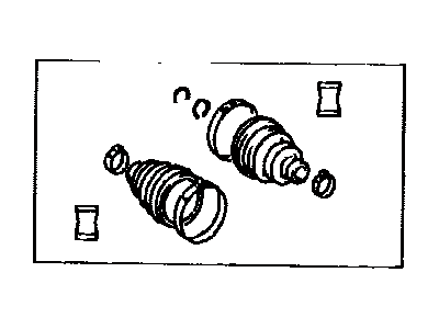 Toyota 04438-12300 Boot Kit,  Front Drive Shaft,  In & Outboard,  RH