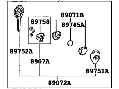 Scion 89070-12A60 Transmitter Assy,  Door Control