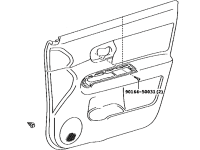 Toyota 67610-12K00-B1 Board Sub-Assy, Front Door Trim, RH