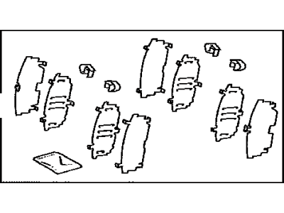 Toyota 04945-12110 Shim Kit,  Anti Squeal,  Front