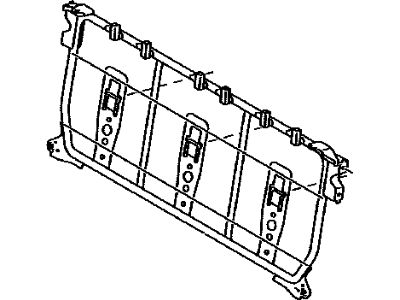 Toyota 71017-60030 Frame Sub-Assy, Rear Seat Back