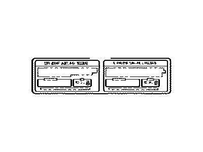 Toyota 88723-60290 Label,  Cooler Service Caution