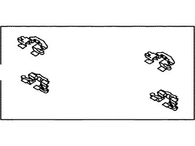 Toyota 04948-52040 Fitting Kit,  Disc Brake,  Rear