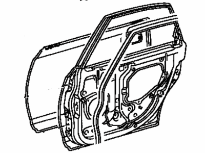 Toyota 67003-AC020 Panel Sub-Assembly, Rear Door, Passenger Side