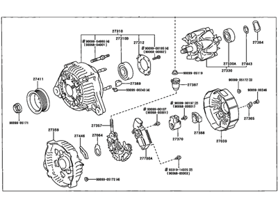 Toyota 27060-0A050 Alternator Assy