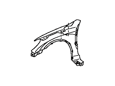 Toyota 53801-1E870 Fender Sub-Assy, Front RH