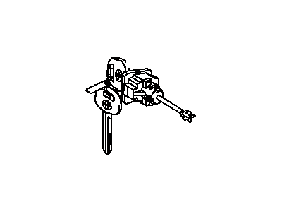 Toyota 69051-33270 Cylinder & Key Set, Door Lock, RH